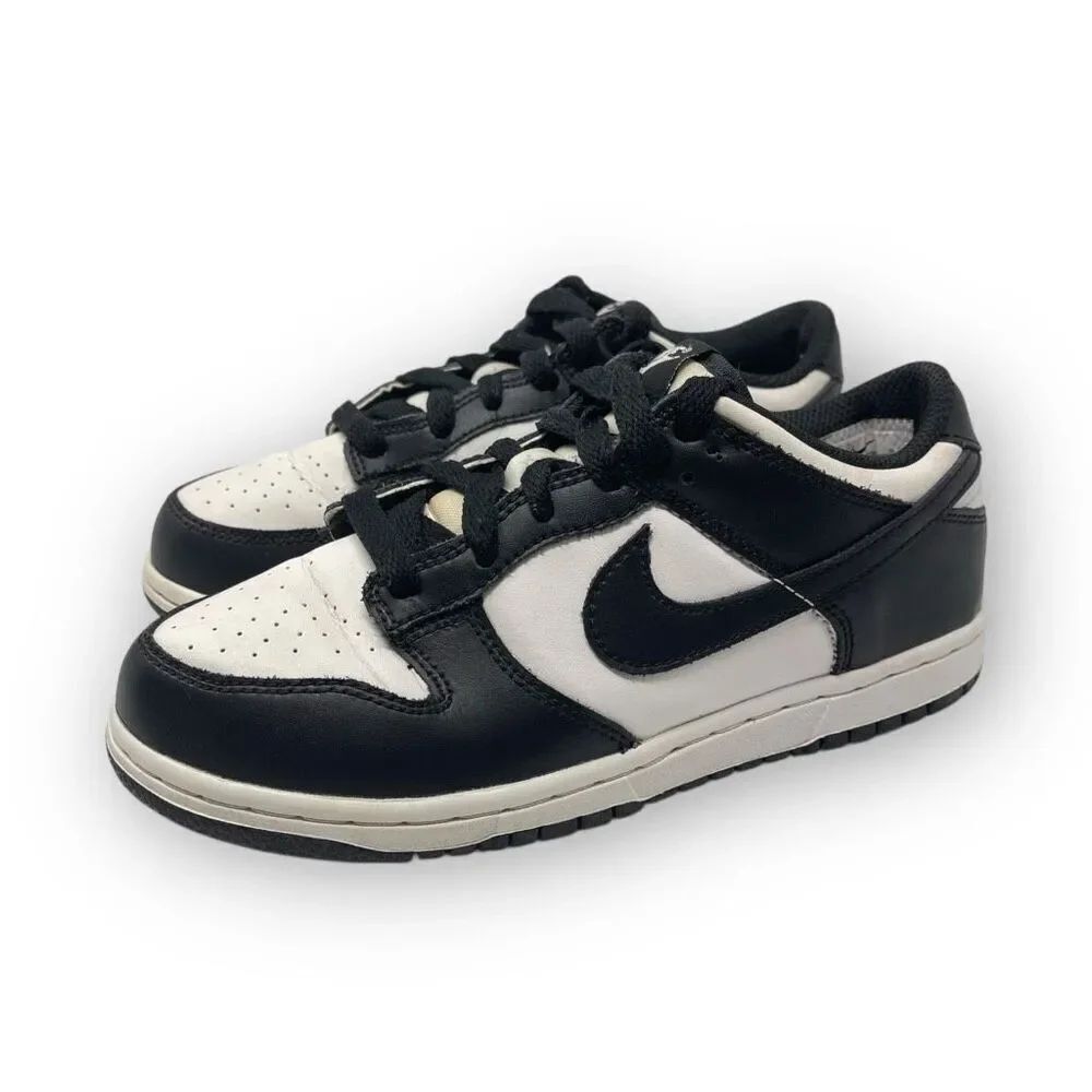 Nike Black White Dunk Low Sneaker Shoes CW1588-100 Kids Youth Size 3Y